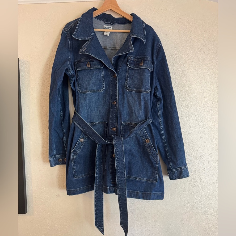 Duluth Trading Daily Denim Trench XXL
